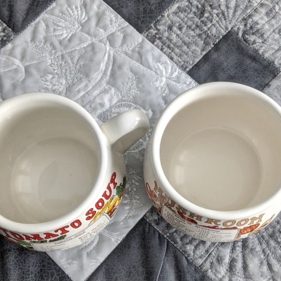 Vintage Soup Cups Tomato and Mushroom Recipe - Picture 3 of 6